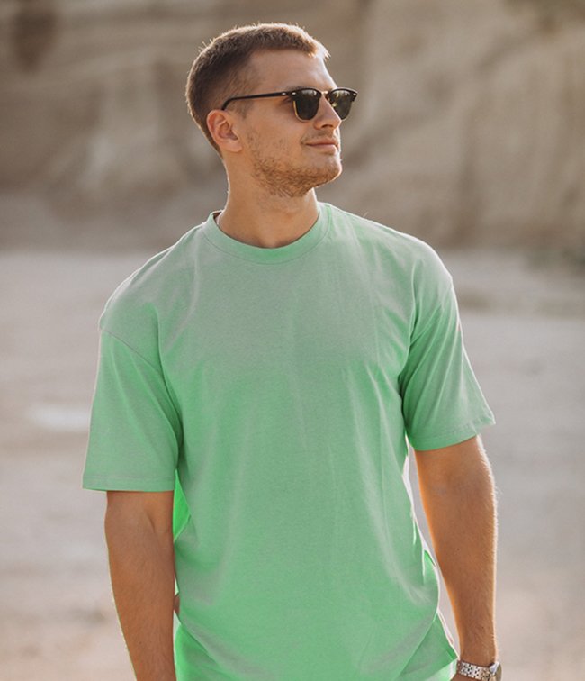 cream-tshirt-green cream tshirt green
